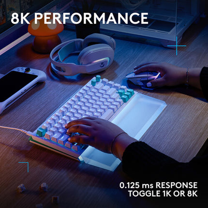 Logitech G512 X 75 Teclado Mecánico Dual Swap Linear USB-C Blanco RGB