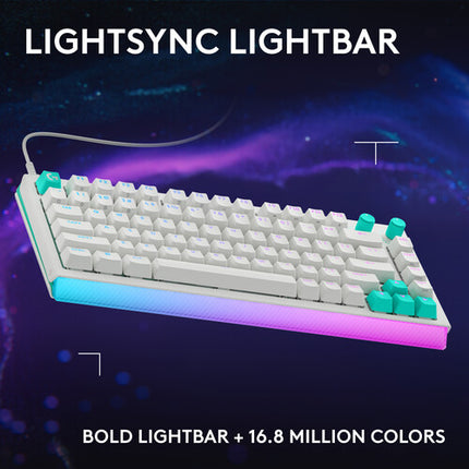 Logitech G512 X 75 Teclado Mecánico Dual Swap Linear USB-C Blanco RGB