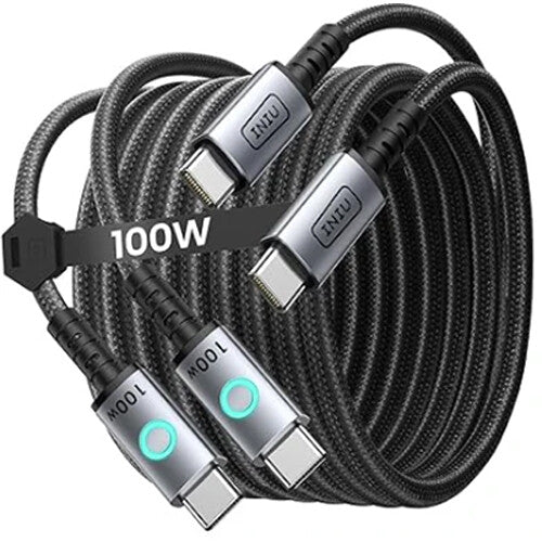 INIU Leopard Cable USB-C 100W 2 Pack 2 Metros Trenzado Nylon