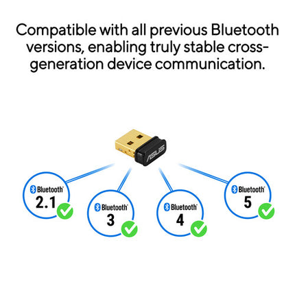 ASUS USB-BT600 Adaptador USB Bluetooth 6.0 Rango 10m Velocidad 3Mb/s