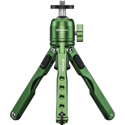 Leofoto MT-03 Tripode Mini de Mesa con Cabezal Bola Capacidad 2kg Altura 2.5-13.5cm Verde