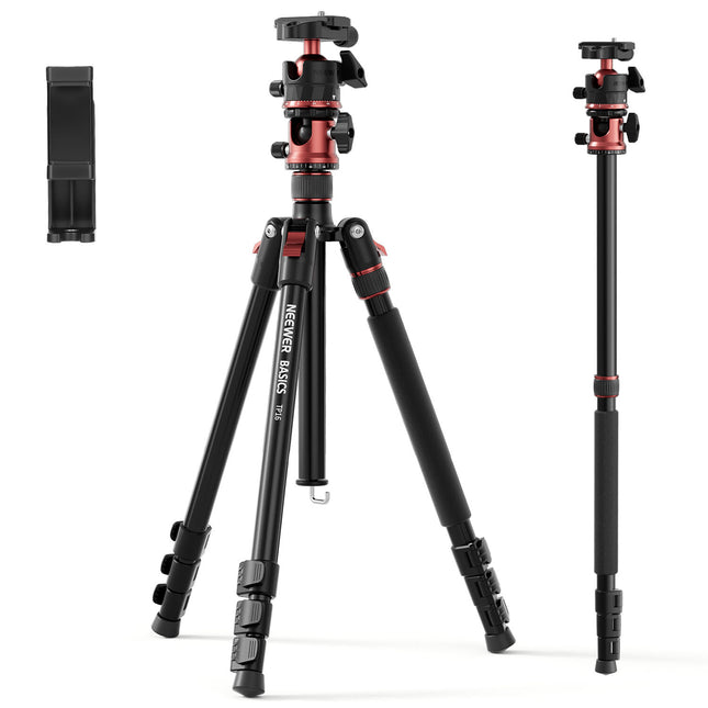Neewer BASICS TP16 Trípode de Aluminio 70.9" Capacidad 17.6 lb