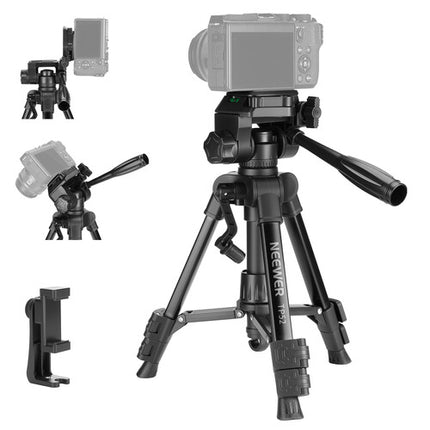 Neewer Basics TP52 Mini Trípode de Escritorio 24.8" Capacidad 2 kg Con Montura Rápida y Soporte para Teléfono