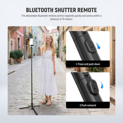 Neewer PA988 Palo Selfie con Trípode 71 Pulgadas Control Remoto Bluetooth