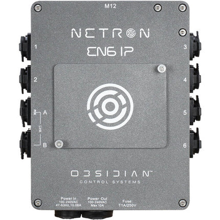 Obsidian EN6 IP Art-Net sACN a nodo DMX con pantalla OLED 1.8" y cable IP66 bloqueo
