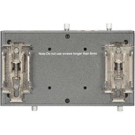 Obsidian EN6D Nodo Ethernet DMX para montaje en riel DIN con pantalla OLED 1.3" y soporte PoE