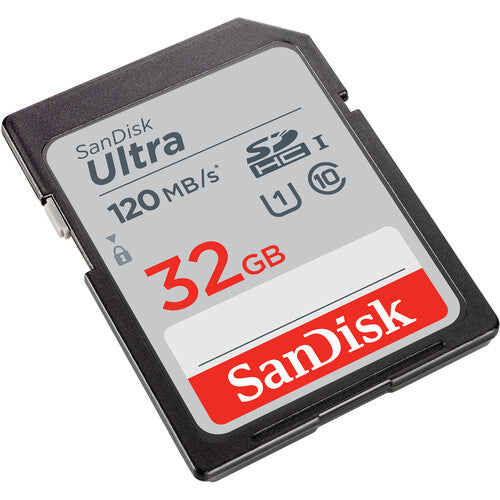 SanDisk 32GB Ultra UHS-I SDHC Tarjeta de Memoria 2-Pack 120 MBs