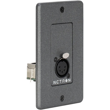 Obsidian WP1DO NETRON Placa de Pared DMX 5 Pines XLR 1-Gang