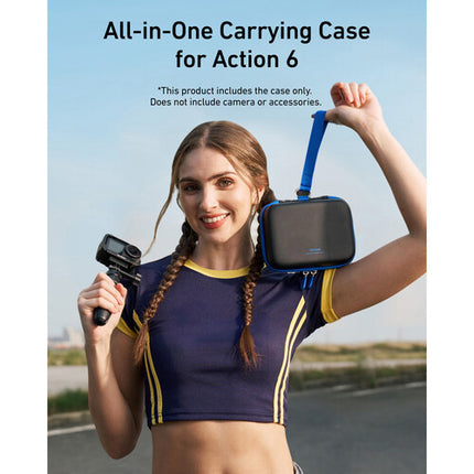 TELESIN DisAdv Estuche rígido resistente al agua para DJI Osmo Action 6 negro