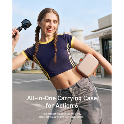 TELESIN DisAdv Estuche rígido para DJI Osmo Action 6 gris resistente al agua 215 g
