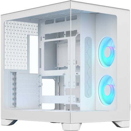 Fractal Design Pop 2 Vision RGB Caja Mid-Tower Blanca con 4 Ventiladores 120mm RGB y Panel de Ventana 270°