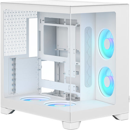 Fractal Design Pop 2 Vision RGB Caja Mid-Tower Blanca con 4 Ventiladores 120mm RGB y Panel de Ventana 270°