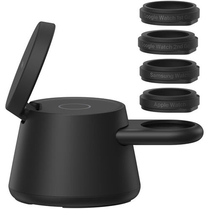 Belkin UltraCharge Modular Base de carga inalámbrica Qi2 25W 3 en 1 negra
