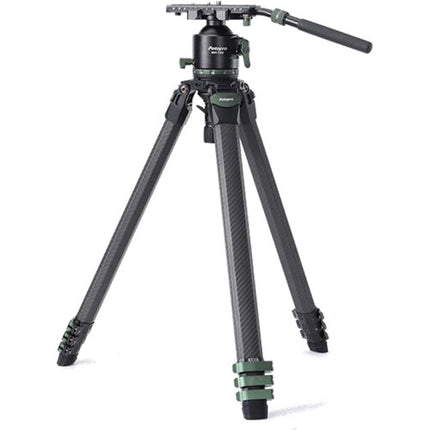 Fotopro O-10 trípode de fibra de carbono con cabezal MH-13Q capacidad 8 kg altura 26 a 170 cm