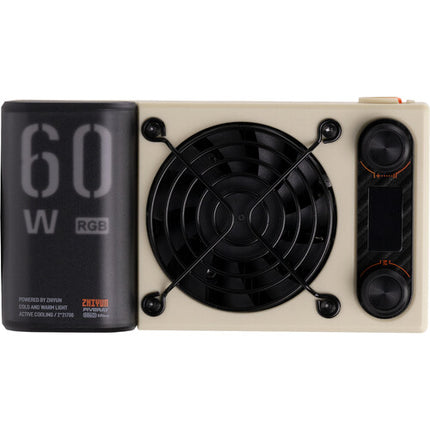 Zhiyun FIVERAY M60 Luz LED RGB portátil 6490 Lux batería 4500mAh kit magnético