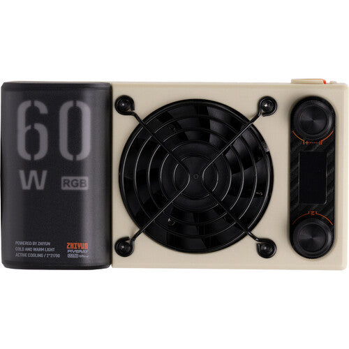 Zhiyun FIVERAY M60 Luz LED RGB portátil 6490 Lux batería 4500mAh kit magnético