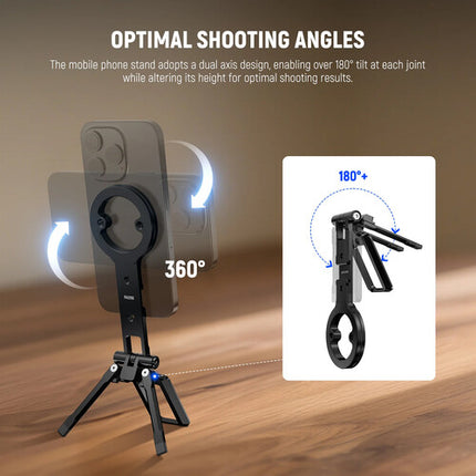 Neewer PA098 Trípode Plegable Multifuncional con Montura Magnética y Base Arca-Type