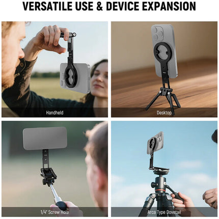 Neewer PA098 Trípode Plegable Multifuncional con Montura Magnética y Base Arca-Type