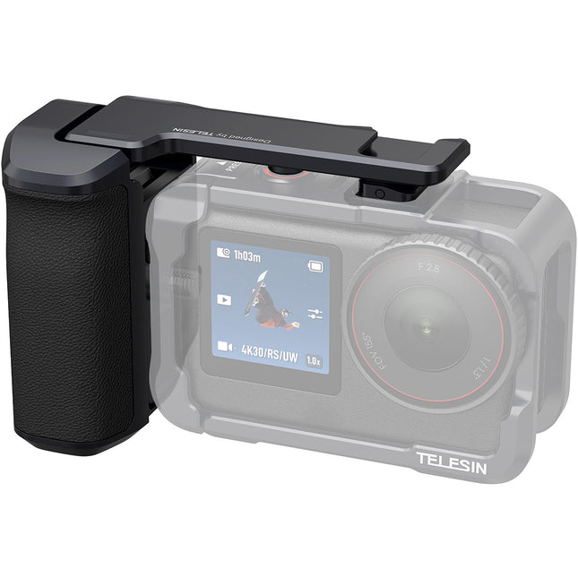 TELESIN Street Grip Holder para DJI Osmo Action 6 con Montura 1/4" y Botón Gatillo