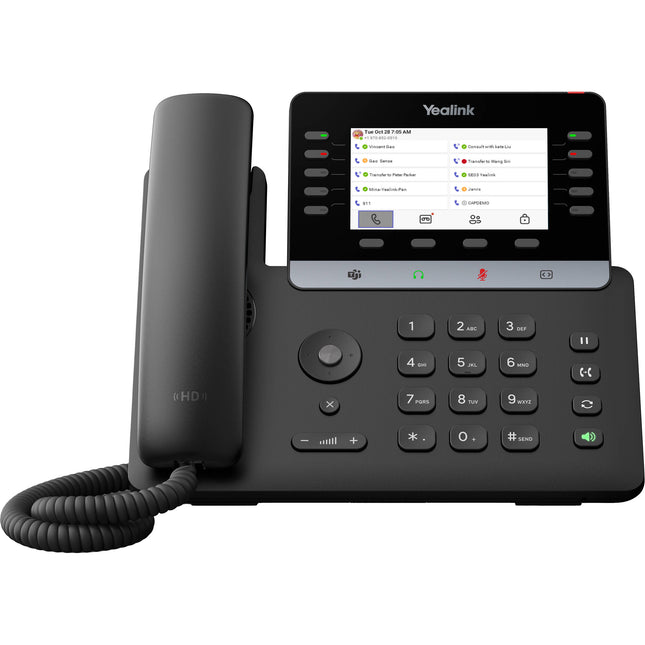 Yealink MP55 E2 teléfono IP Microsoft Teams pantalla 4.3" Wi-Fi 5 Bluetooth 5.2 con soporte y cables