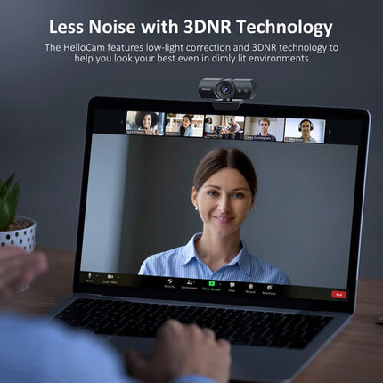 NexiGo HelloCam Full HD Webcam 1080p 30fps 90° Campo de Visión USB-C