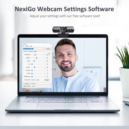 NexiGo HelloCam Full HD Webcam 1080p 30fps 90° Campo de Visión USB-C