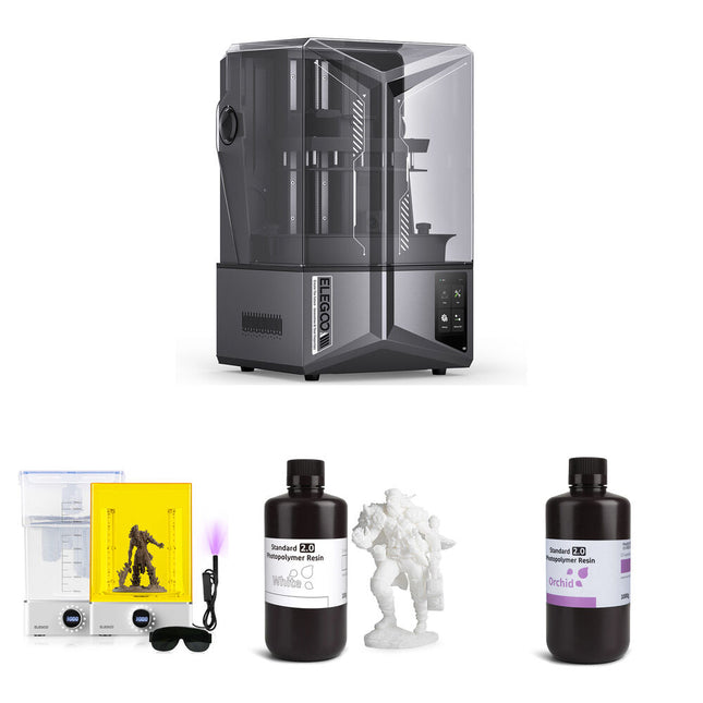 ELEGOO Saturn 4 Ultra Impresora 3D Resina MSLA 12K Pantalla 10" Velocidad 150mm/h Kit Completo