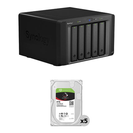 Synology DX517 Kit de expansión 40TB 5 bahías discos Seagate 8TB 7200 rpm SATA III