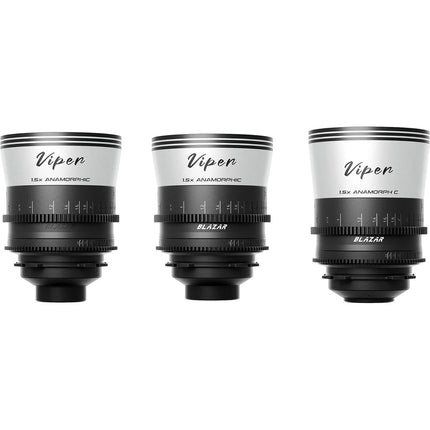 BLAZAR LENS Viper T2.1 Juego de 3 lentes anamórficos full-frame 35 50 75mm