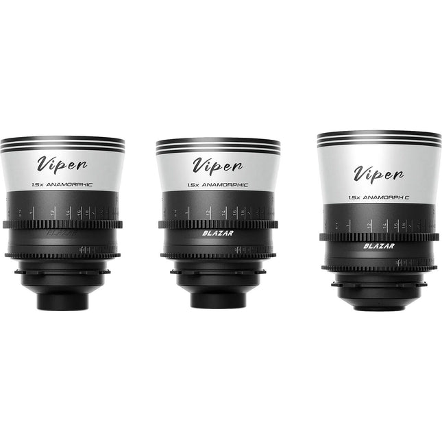 BLAZAR LENS Viper T2.1 Juego de 3 lentes anamórficos full-frame 35 50 75mm