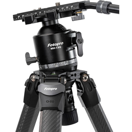 Fotopro O-10 Trípode de Fibra de Carbono con Cabezal MH-13Q 170 kg 170 cm