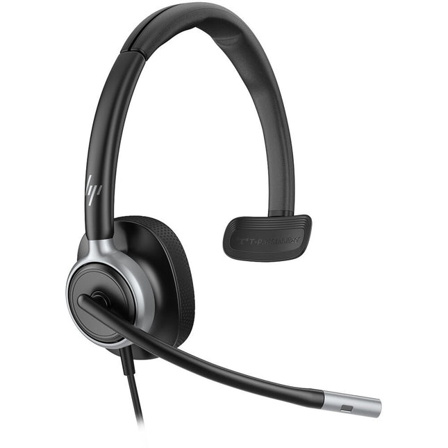 HP POLY Mission 615 Auricular Mono USB con micrófonos cancelación de ruido y estuche