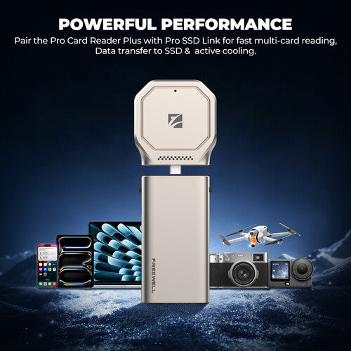 Freewell Pro Card Reader Plus y Pro SSD Link Kit para M.2 2230 NVMe y transferencias rápidas
