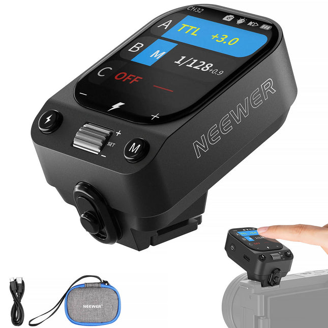 Neewer QZ-S Disparador Flash Wireless TTL para Sony con Pantalla Táctil y Batería Recargable