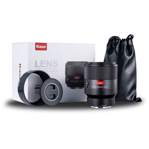 Kase 150mm f5.6 AF Reflex objetivo espejo para Nikon Z con apertura fija f5.6 y distancia mínima enfoque 1.5m