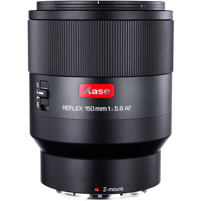 Kase 150mm f5.6 AF Reflex objetivo espejo para Nikon Z con apertura fija f5.6 y distancia mínima enfoque 1.5m