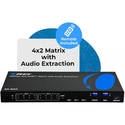 OREI 8K60 4x2 Matriz HDMI con Audio Extract eARC 8K60 UHD 4K120