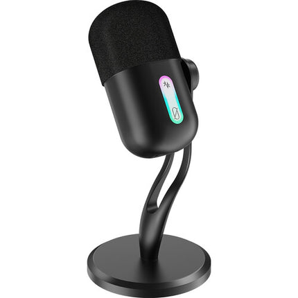 Moertek MK06 Micrófono USB Condensador Cardioide Audio 16-Bit 48kHz RGB