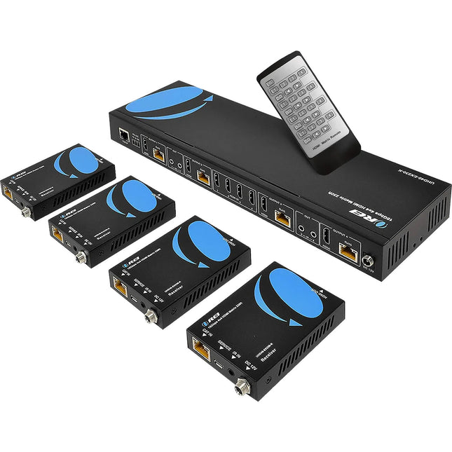 OREI 4x4 HDMI Matrix Extender 4K60 230 pies 18 Gb/s HDCP 2.2