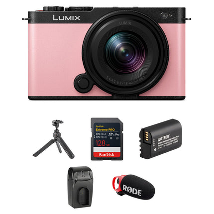 Panasonic LUMIX S9 Cámara Sin Espejo Full Frame 24.2MP con Lente 18-40mm Kit Sakura Rosa