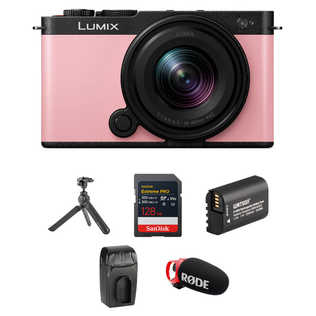 Panasonic LUMIX S9 Cámara Sin Espejo Full Frame 24.2MP con Lente 18-40mm Kit Sakura Rosa