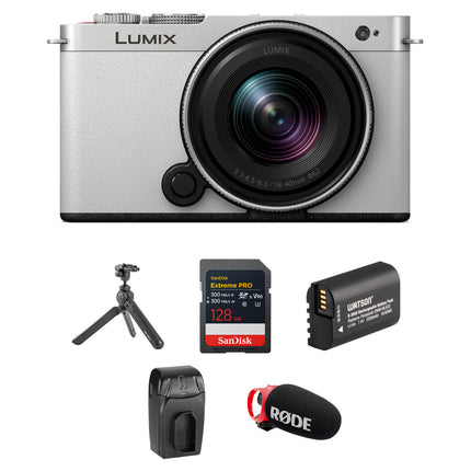 Panasonic LUMIX S9 Cámara Sin Espejo 24.2MP con Lente 18-40mm y Kit de Creación de Contenido