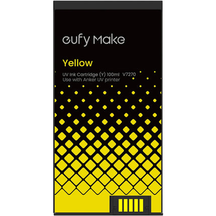 eufyMake Cartucho de Tinta UV Amarillo 100mL para Impresora 3D E1