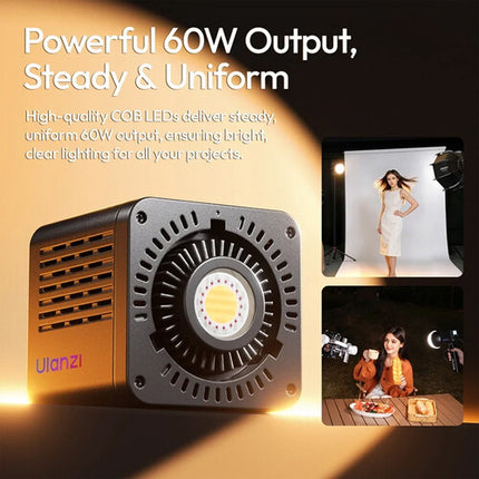 Ulanzi C60RGB Luz de Video Bi-Color 60W RGB Sin Adaptador