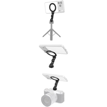 Neewer CA163 Adaptador Magnético para Smartphone con Montura Fría y Capacidad 1.1 lb Negro