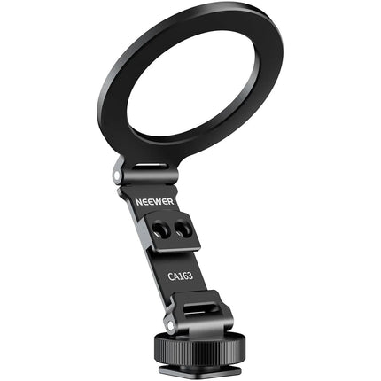 Neewer CA163 Adaptador Magnético para Smartphone con Montura Fría y Capacidad 1.1 lb Negro