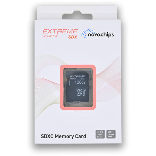 Novachips Tarjeta de Memoria SDXC 128GB UHS-II V90 280MBs Lectura