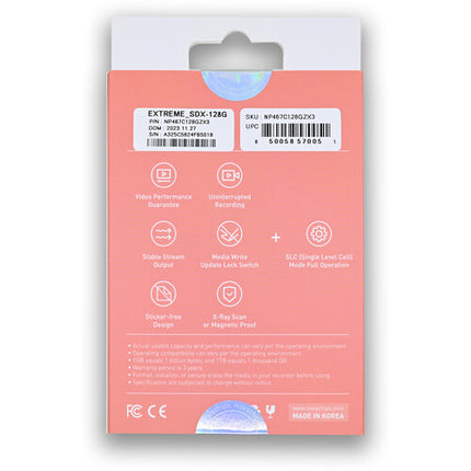 Novachips Tarjeta de Memoria SDXC 128GB UHS-II V90 280MBs Lectura