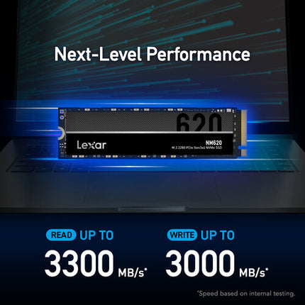 Lexar NM620 SSD Interno M.2 2280 256GB PCIe 3.0 3500MB/s Lectura 1300MB/s Escritura