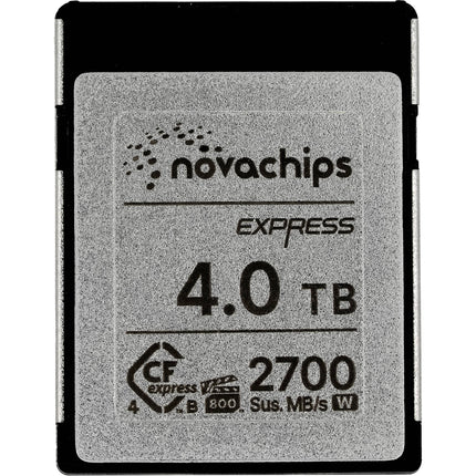 Novachips 4TB CFexpress 4.0 Tipo B Tarjeta de Memoria 3300MBs Lectura 3000MBs Escritura